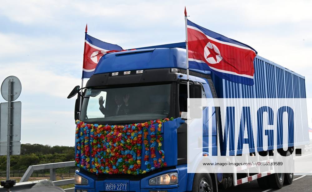 Russia North Korea Road Bridge 9238023 07.09.2026 A truck drives along the new road bridge over the Tumen River, connecting Russia s Primorye Territory and North Korea. The bridge is named after Yakov Novichenko, a Red Army officer who, in 1946, covered a grenade thrown at North Korean leader Kim Il Sung with his body. Vitaliy Ankov Sputnik Vladivostok Primorye Territory Russia