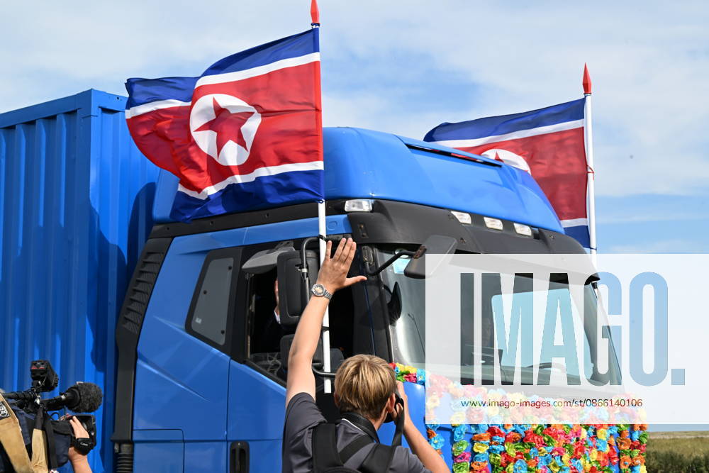 Russia North Korea Road Bridge 9237997 07.09.2026 A truck drives along the new road bridge over the Tumen River, connecting Russia s Primorye Territory and North Korea. The bridge is named after Yakov Novichenko, a Red Army officer who, in 1946, covered a grenade thrown at North Korean leader Kim Il Sung with his body. Vitaliy Ankov Sputnik Vladivostok Primorye Territory Russia
