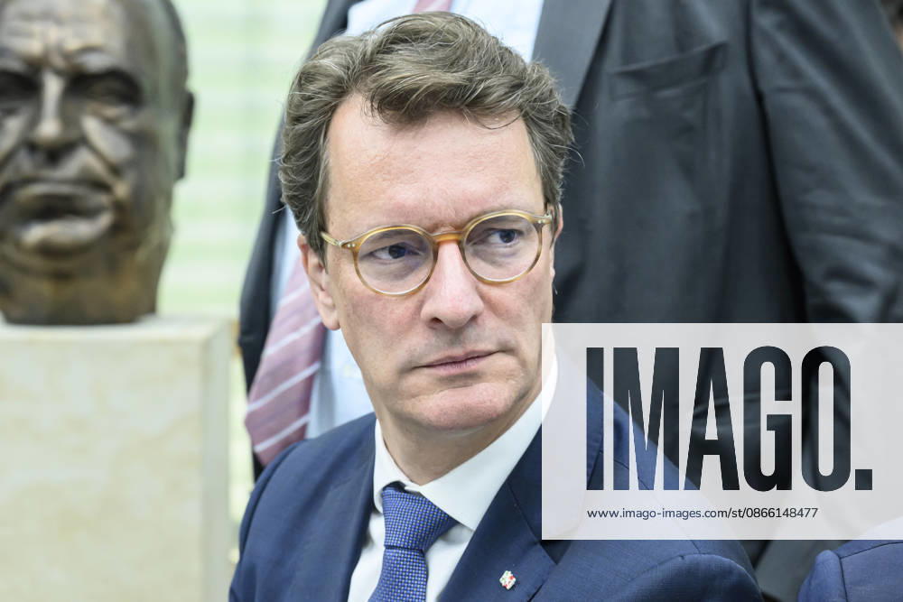 Pictured from left: Hendrik Josef Henne Wüst, Minister President of North Rhine-Westphalia, GER, Berlin, Federal Executive Committee meeting, opening photos, September 7, 2026,