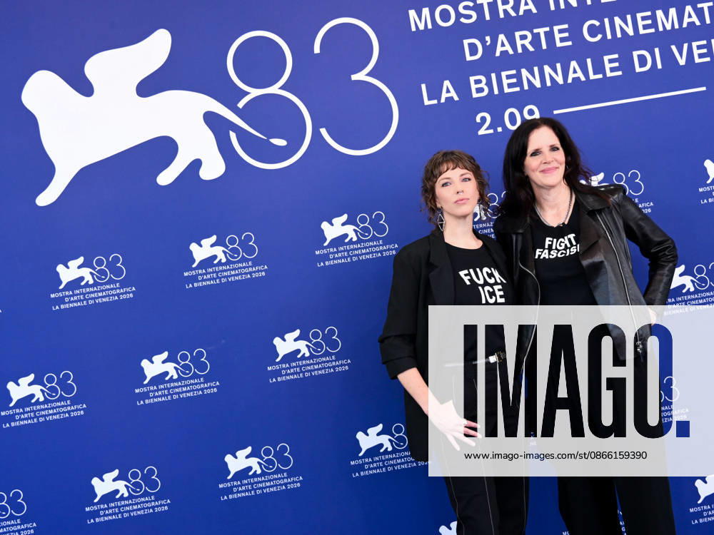 IPA88236270 - Venice, 83rd Venice International Film Festival 2026 - Day 6 - Photocall for the film Theyre Here. Pictured: Laura Poitras, Rachel Lauren Mueller