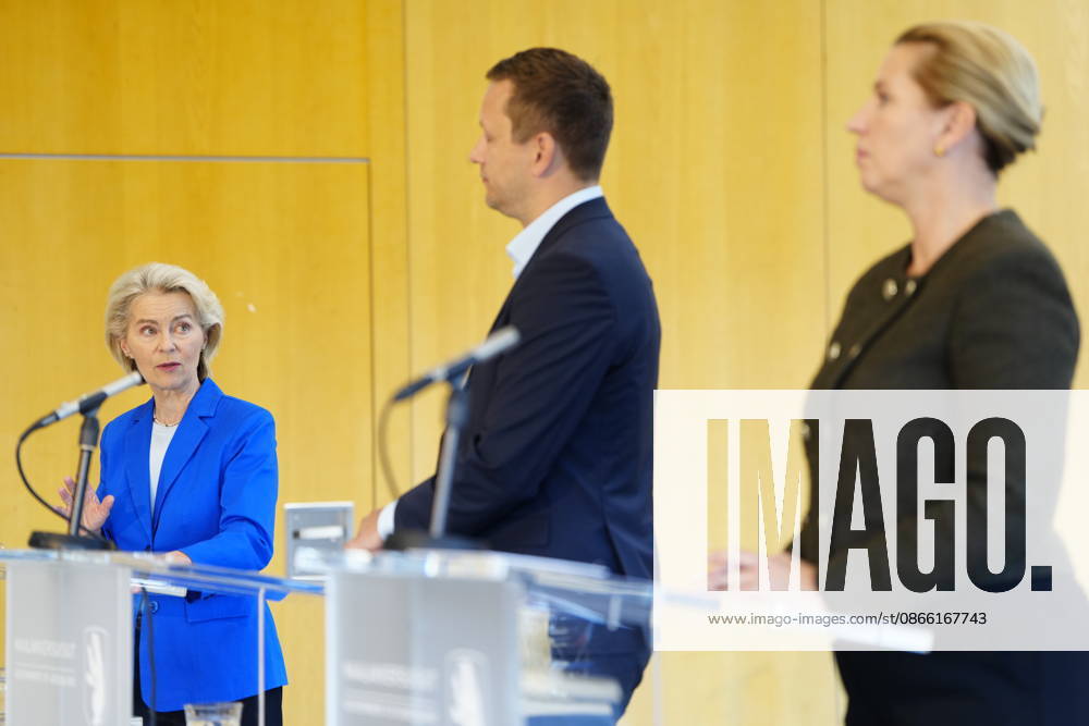 DENMARK GREENLAND Press conference with von der Leyen, Mette Frederiksen, and Jens Frederik Nielsen Denmark’s Prime Minister Mette Frederiksen, Greenland’s government leader Jens Frederik Nielsen, and European Commission President Ursula von der Leyen hold a press conference in Nuuk on Monday, September 7, 2026. Photo by Mads Claus Rasmussen, Scanpix 2026, Nuuk, Denmark