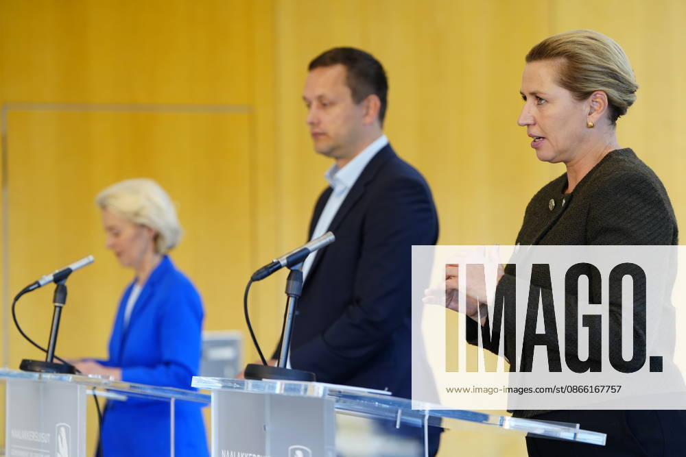 DENMARK GREENLAND Press conference with von der Leyen, Mette Frederiksen, and Jens Frederik Nielsen Denmark’s Prime Minister Mette Frederiksen, Greenland’s leader Jens Frederik Nielsen, and European Commission President Ursula von der Leyen hold a press conference in Nuuk on Monday, September 7, 2026 Photo by Mads Claus Rasmussen, Scanpix 2026, Nuuk, Denmark
