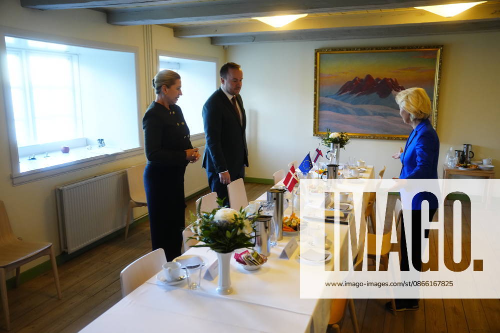DENMARK GREENLAND Prime Minister Mette Frederiksen visits Greenland Prime Minister Mette Frederiksen S meets with Faroe Islands Prime Minister Beinir Johannesen and European Commission President Ursula von der Leyen in Nuuk on Monday, September 7, 2026. Photo by Mads Claus Rasmussen, Scanpix 2026, Greenland, Denmark
