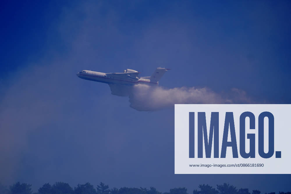 Wildfire in Mugla MUGLA, TURKIYE - SEPTEMBER 7: Firefighting aircraft continue cooling operations after a forest fire that broke out in the Mentese district and spread to the Ula district was largely brought under control following aerial and ground intervention in Mugla, Turkiye, on September 7, 2026. Osman Akca Anadolu Mugla Turkey. Editorial use only. Please get in touch for any other usage.