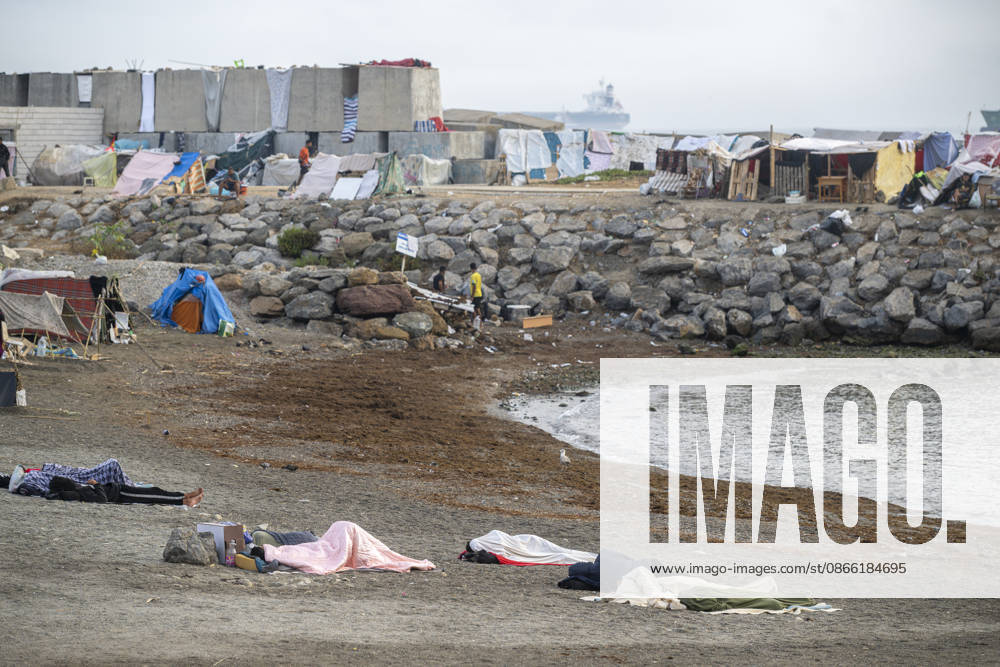 Settlements Continue on El Trampolín Beach Settlements on El Trampolín Beach, as of September 7, 2026, in Ceuta, Spain. Despite having been evicted, the encampment on El Trampolín Beach resembles a makeshift city and remains occupied by people who continue to arrive in Ceuta. SEPTEMBER 7, 2026 Ceuta, Spain