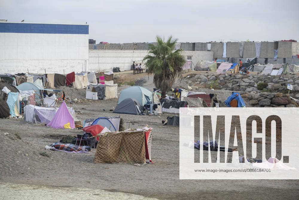 Settlements Continue on El Trampolín Beach Settlements on El Trampolín Beach, as of September 7, 2026, in Ceuta, Spain. Despite having been evicted, the encampment on El Trampolín Beach resembles a makeshift city and remains occupied by people who continue to arrive in Ceuta. SEPTEMBER 7, 2026 Ceuta, Spain