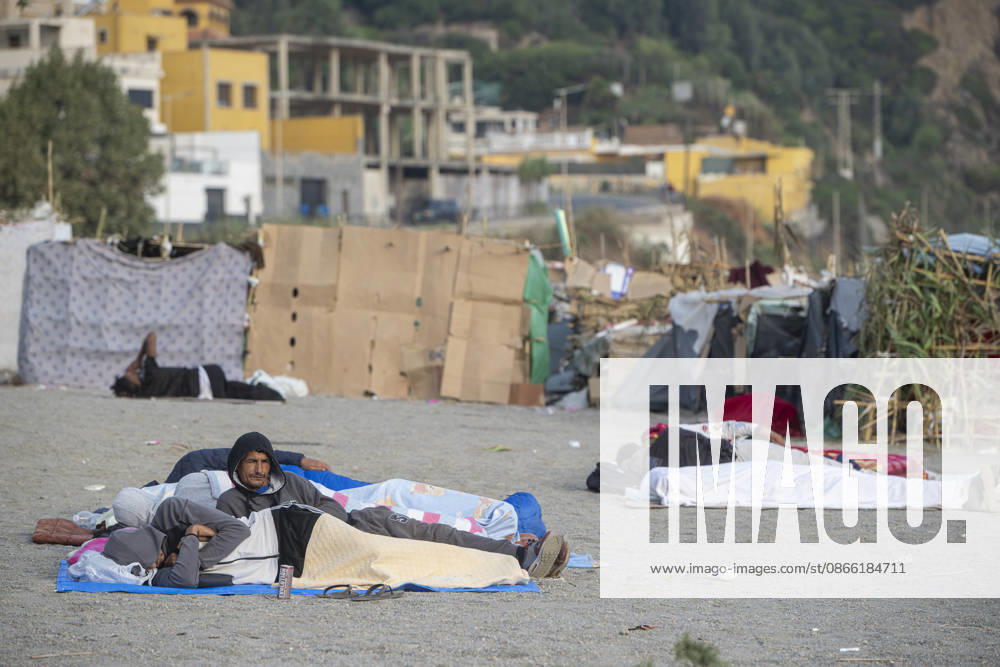 Settlements Continue on El Trampolín Beach Settlements on El Trampolín Beach, as of September 7, 2026, in Ceuta, Spain. Despite having been evicted, the encampment on El Trampolín Beach resembles a makeshift city and remains occupied by people who continue to arrive in Ceuta. SEPTEMBER 7, 2026 Ceuta, Spain