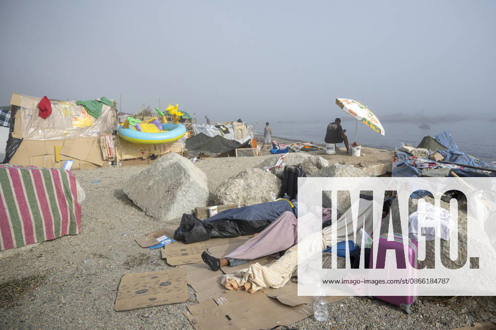 Settlements Continue on El Trampolín Beach Settlements on El Trampolín Beach, as of September 7, 2026, in Ceuta, Spain. Despite having been cleared, the camp on El Trampolín Beach resembles a makeshift city and remains occupied by people who continue to arrive in Ceuta. SEPTEMBER 7, 2026 Ceuta, Spain