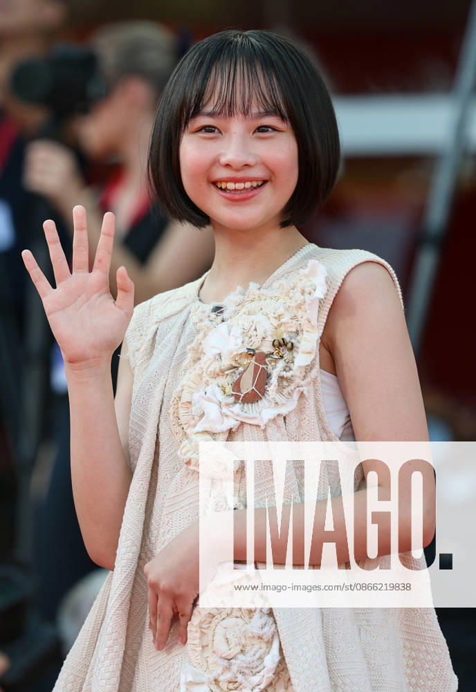 (260907) -- VENICE, Sept. 7, 2026 -- Japanese actress Fuuri Nanase of the film Look Back poses at the red carpet before the premiere of the film during the 83rd Venice International Film Festival in Venice, Italy, Sept. 7, 2026. ) ITALY-VENICE-FILM FESTIVAL-LOOK BACK-PREMIERE WangxKaiyan