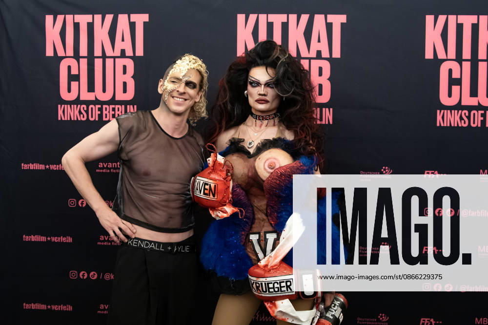 Photographer and director Philipp Fussenegger (left) with drag artist and actress Raven von Krueger at the photo call for the premiere of the film *Kitkat Club Kinks of Berlin* at the Kino International in Berlin on September 7, 2026. Premiere of the film *Kitkat Club Kinks of Berlin* at the Kino International in Berlin