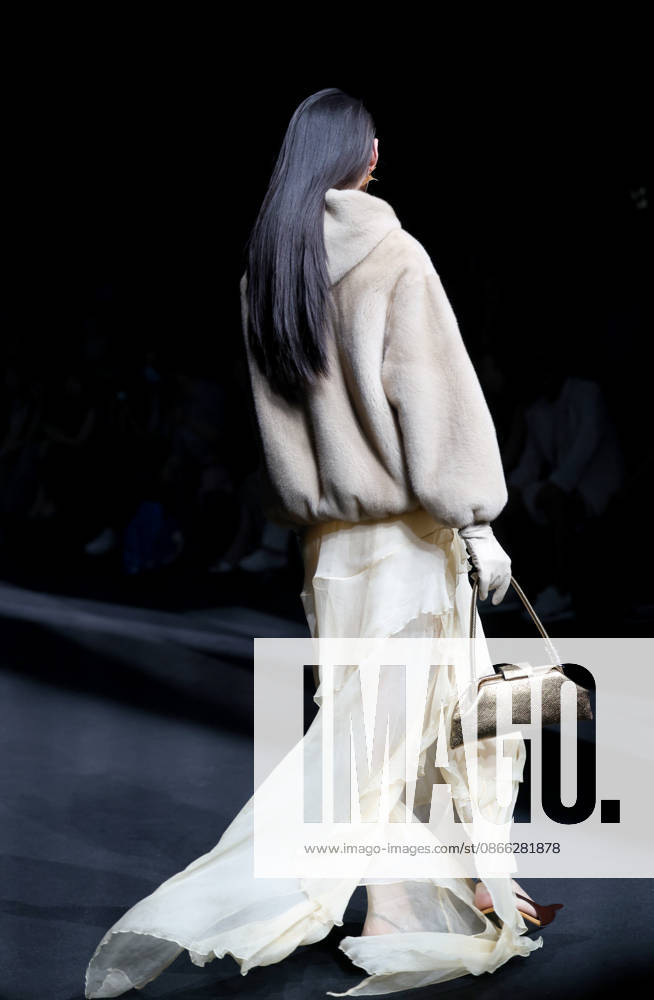 SYNA brand fashion is displayed on the runway at the 2026 China International Fashion Week Autumn session on September 7, 2026 in Beijing, China. The event showcases latest collections from various designers and brands.