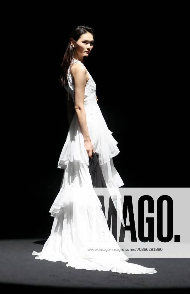 SYNA brand fashion is displayed on the runway during the China International Fashion Week Autumn 2026 on September 7, 2026 in Beijing, China.