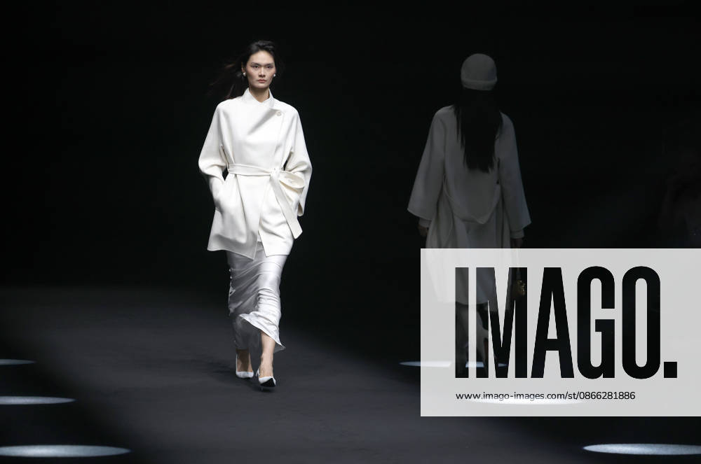 SYNA brand fashion is displayed on the runway during the China International Fashion Week Fall 2026 on September 7, 2026 in Beijing, China. The event showcases autumn and winter collections from various designers.