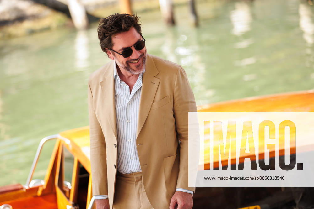 Spanish actor Javier Bardem arrives at the Darsena Excelsior ahead of the presentation of Bunker during the 83rd Venice International Film Festival. Venice Italy - ZUMAs197 20260908_aaa_s197_008