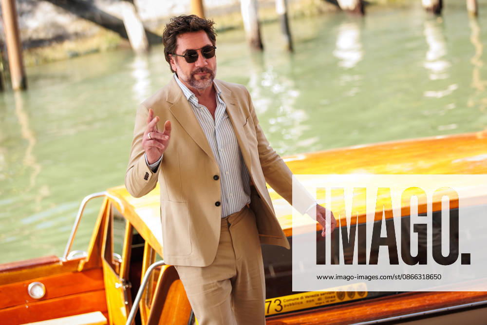 Spanish actor Javier Bardem arrives at the Darsena Excelsior ahead of the presentation of Bunker during the 83rd Venice International Film Festival. Venice Italy - ZUMAs197 20260908_aaa_s197_019
