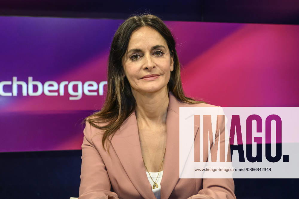 From left: Iris Sayram, ARD Capital Studio, GER, Berlin, studio, guest on Maischberger, political talk show, TV, program, with host Sandra Maischberger, Das Erste, from Adlershof, Am Studio 20, September 8, 2026,