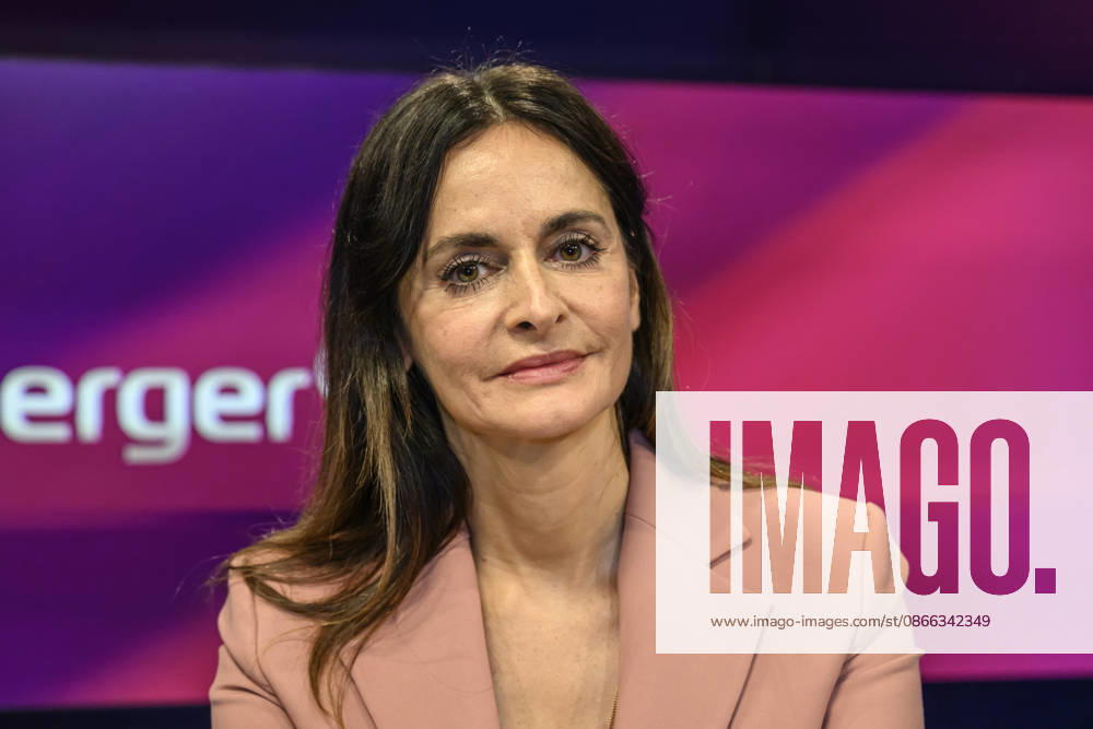 From left: Iris Sayram, ARD Capital Studio, GER, Berlin, studio, guest on Maischberger, political talk show, TV, program, with host Sandra Maischberger, Das Erste, from Adlershof, Am Studio 20, September 8, 2026,