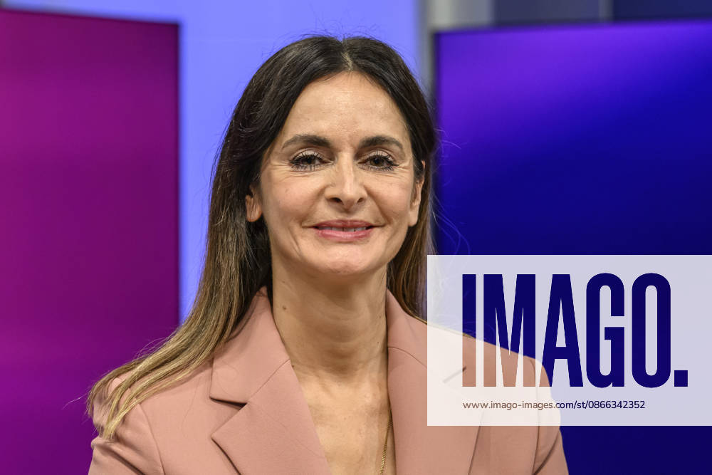 From left: Iris Sayram, ARD Capital Studio, GER, Berlin, studio, guest on Maischberger, political talk show, TV, program, with host Sandra Maischberger, Das Erste, from Adlershof, Am Studio 20, September 8, 2026,