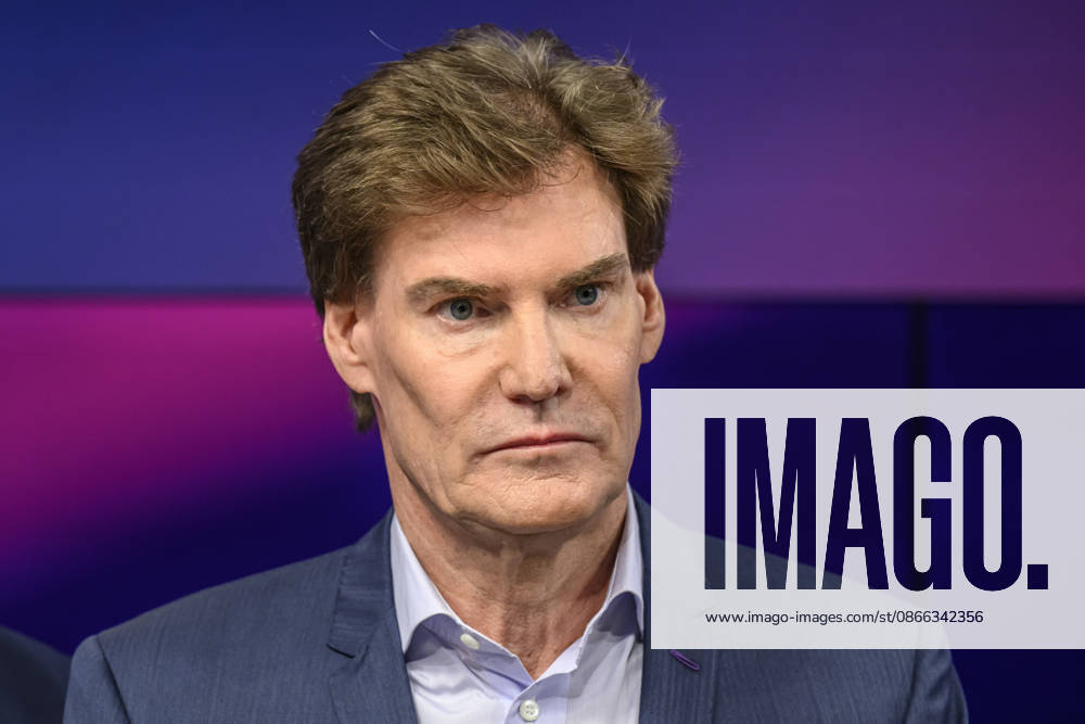 From left: Carsten Maschmeyer, entrepreneur, GER, Berlin, studio, guest on Maischberger, political talk show, TV, program, with host Sandra Maischberger, Das Erste, from Adlershof, Am Studio 20, September 8, 2026,