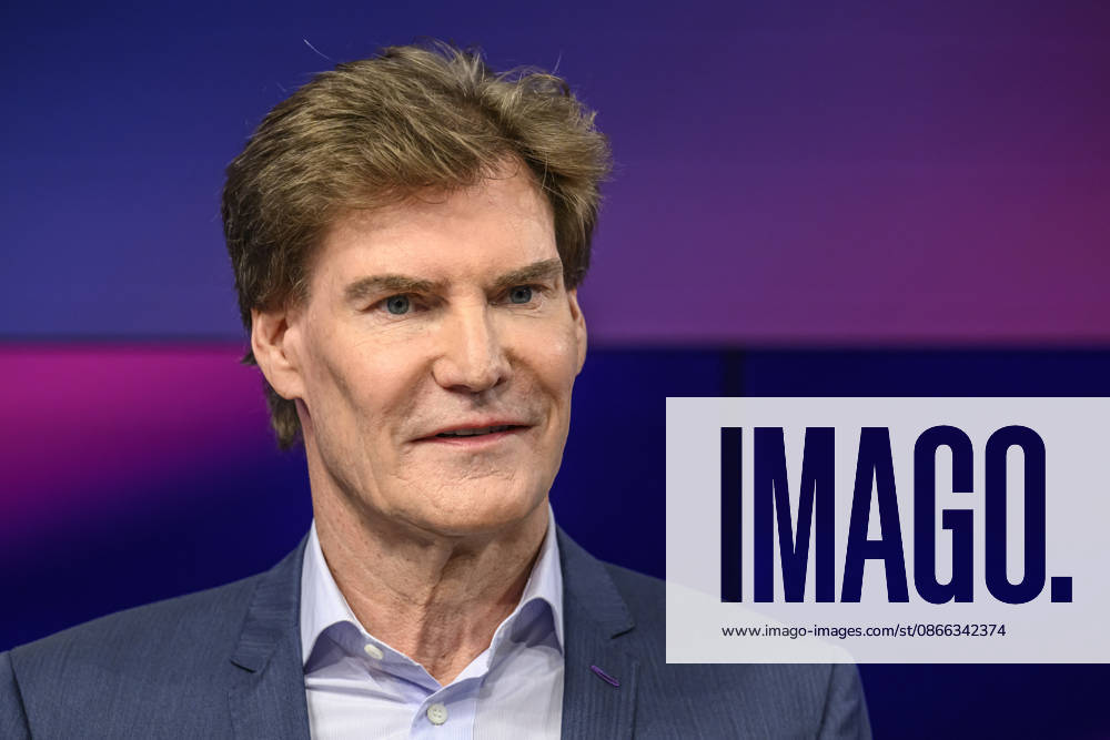 From left: Carsten Maschmeyer, entrepreneur, GER, Berlin, studio, guest on Maischberger, political talk show, TV, program, with host Sandra Maischberger, Das Erste, from Adlershof, Am Studio 20, September 8, 2026,
