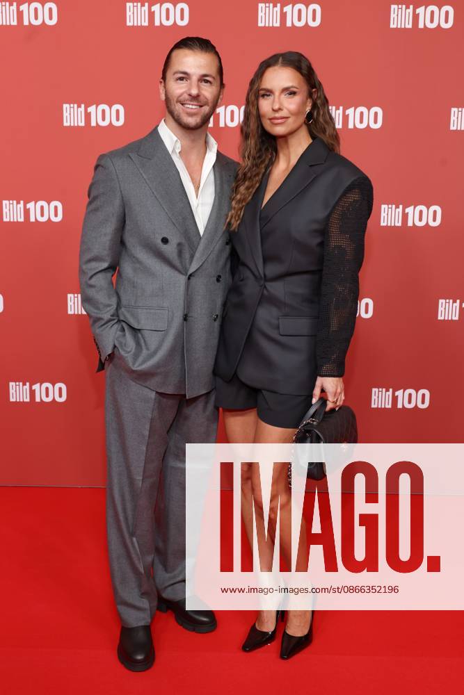 BILD100 2026 Riccardo Basile, Laura Wontorra Red carpet at BILD100 2026, Axel Springer New Building, Berlin, Date: September 8, 2026