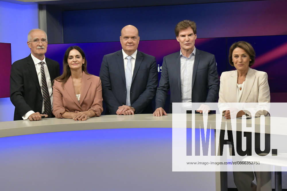 Sergej Lochthofen, Iris Sayram, Robin Alexander, Carsten Maschmeyer, and Sandra Maischberger on the ARD talk show *maischberger* at the studio in Berlin-Adlershof, Berlin, September 8, 2026 Foto:xM.xBehrensx xFuturexImagex maischberger0809_6901