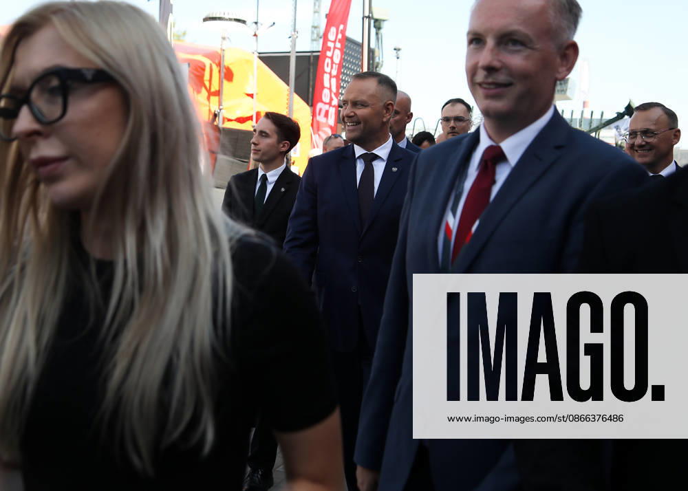 34th International Defense Industry Exhibition In Kielce Karol Nawrocki, President of Poland, attends the 34th International Defense Industry Exhibition at Targi Kielce in Kielce, Poland, on September 8, 2026. The International Defense Industry Exhibition (MSPO) is the largest defense fair in Central and Eastern Europe. During the event, representatives of state authorities, defense ministers, and delegations of military staffs meet, and the most modern defense systems, military technologies and military projects are presented. Kielce Poland