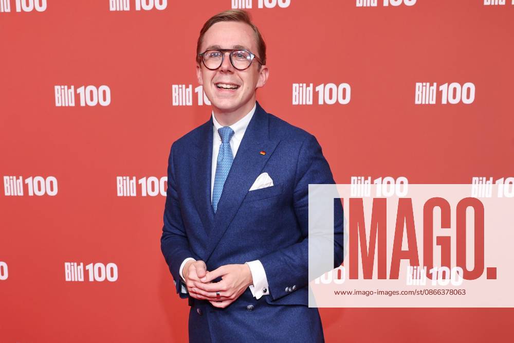 Philipp Amthor on the red carpet at BILD100 2026, Axel Springer New Building, Berlin, Berlin