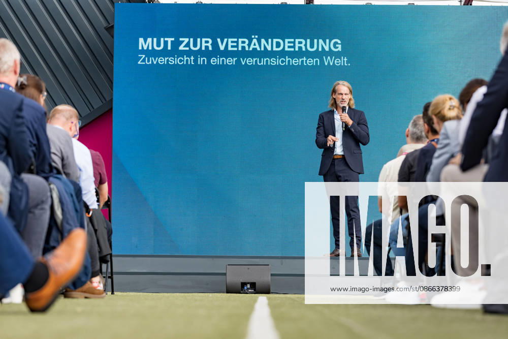 DIGITAL X 2026 at the Rheinauhafen in Cologne, September 8, 2026: Keynote address by philosopher and journalist Richard David PRECHT. Visitors learn about the latest developments at DIGITAL X 2026, Deutsche Telekom’s annual digitalization event, at the Rheinauhafen in Colo