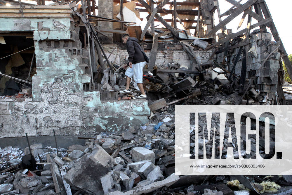 A man examines a private house destroyed in a Russian drone attack, Dnipro, Ukraine, September 9, 2026. On Wednesday night, September 9, Russian drones struck the eastern Ukrainian city. The attack caused fires at warehouses storing building materials and at a private house. Rescuers freed three people, including a 15-year-old boy, from the basement of the damaged home. A 51-year-old man and a 52-year-old woman were taken to hospital. (Photo by Mykola Miakshykov Ukrinform) Aftermath of Russian drone attack in Dnipro