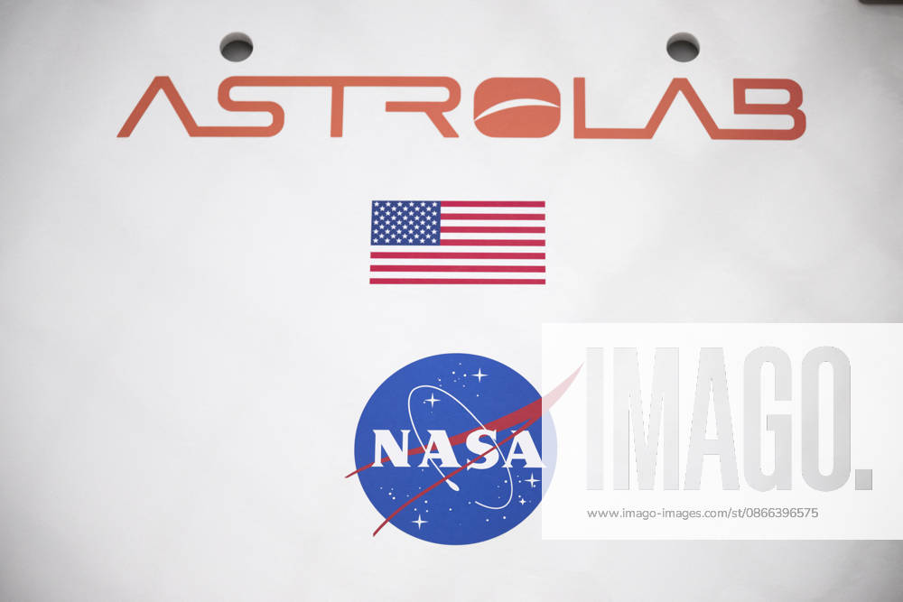 NASA Logo With American Flag And Astrolab Logo During International Space Summit - Paris A NASA logo alongside an American flag and an Astrolab logo is displayed at the International Space Summit in Paris, France on September 9, 2026. Photo by Eliot Blondet ABACAPRESS.COM Paris France France