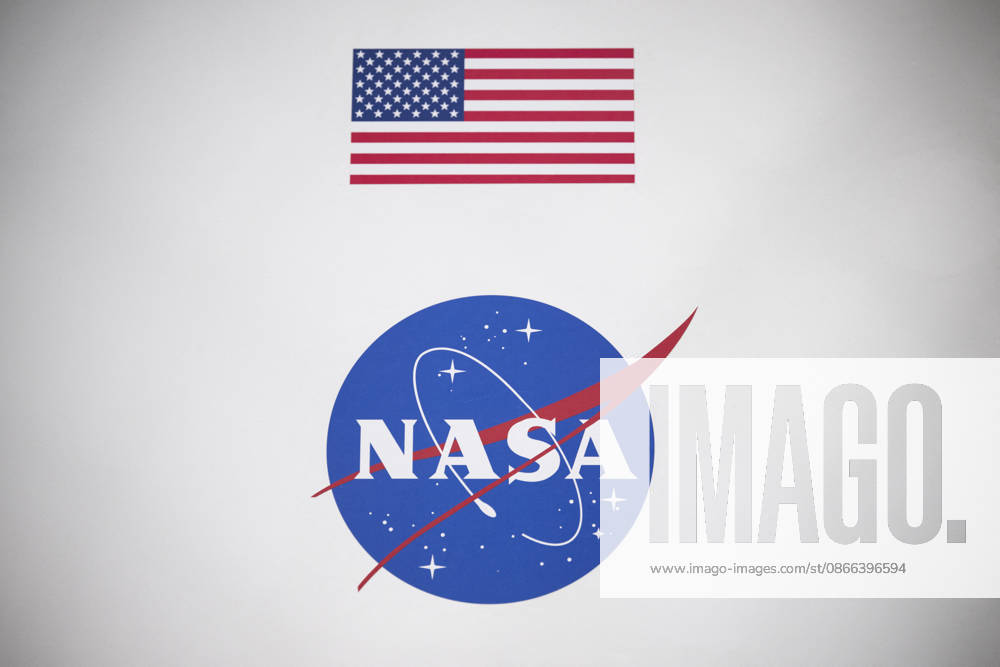 NASA Logo With American Flag During International Space Summit - Paris A NASA logo with an American flag is displayed at the International Space Summit in Paris, France on September 9, 2026. Photo by Eliot Blondet ABACAPRESS.COM Paris France France