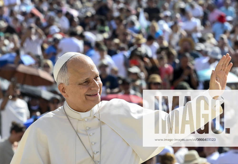 Pope Leo XIV leads The General Audience - Vatican Pope Leo XIV attends the weekly general audience in Saint Peter’s square, Vatican on September 9, 2026. Photo by (EV) Mario Tomassetti Vatican Media ABACAPRESS.COM Rome Vatican (or Holy See)