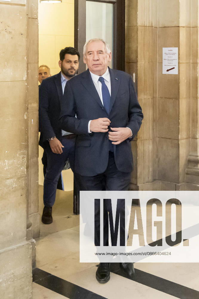 Paris, France September 9, 2026 - French politician Francois Bayrou arrives at Paris courthouse for the opening of his appeal trial with twelve other defendants over the alleged misuse of European Parliament funds to pay fictitious parliamentary assistants for the centrist party MoDem PROCES, BAYROU, MODEM, TRIBUNAL, JUSTICE, JUGEMENT, ASSISTANTS PARLEMENTAIRES