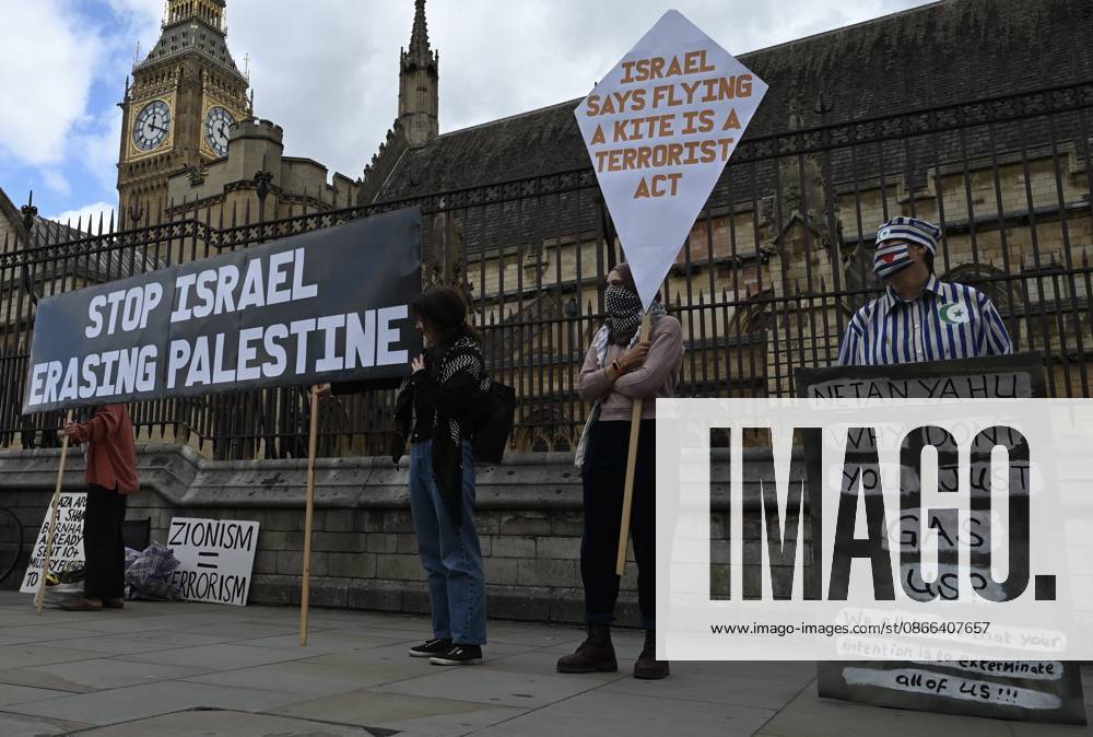 Pro-Palestinian demonstrators rally at London s Parliament Square to demand sanctions on Israel LONDON, UNITED KINGDOM - SEPTEMBER 9: Pro-Palestinian demonstrators gather in Parliament Square in London, United Kingdom, on September 9, 2026. Demonstrators waved Palestinian flags and held banners urging the UK government to impose immediate diplomatic and economic sanctions on Israel, cut arms exports, and terminate bilateral military cooperation agreements. Rasid Necati Aslim Anadolu London United Kingdom. Editorial use only. Please get in touch for any other usage.