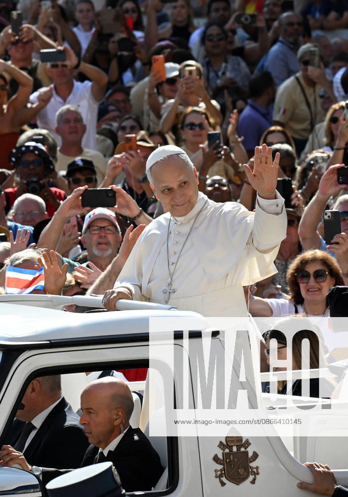 Pope Leo XIV leads The General Audience - Vatican Pope Leo XIV attends the weekly general audience in Saint Peter’s square, Vatican on September 9, 2026. Photo by Eric Vandeville ABACAPRESS.COM Rome Vatican (or Holy See)