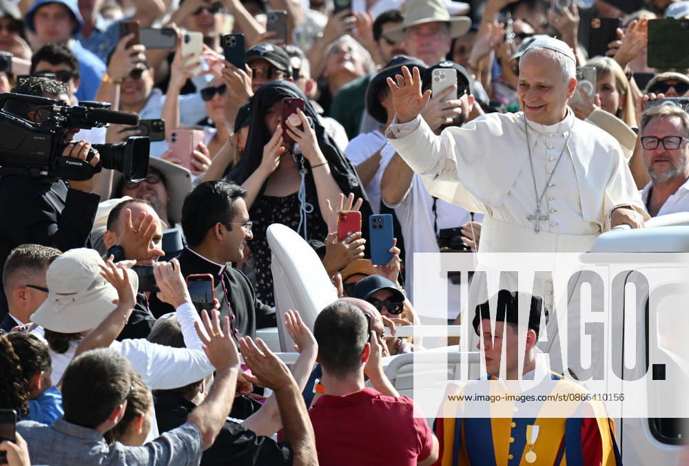 Pope Leo XIV leads The General Audience - Vatican Pope Leo XIV attends the weekly general audience in Saint Peter’s square, Vatican on September 9, 2026. Photo by Eric Vandeville ABACAPRESS.COM Rome Vatican (or Holy See)