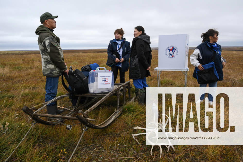 Russia Parliamentary Election Early Voting 9239436 09.09.2026 A member of a local indigenous community prepares to vote during the early voting in remote areas ahead of State Duma elections at a reindeer camping ground, in Yamalo-Nenets Autonomous Area, Russia. Russians will vote in State Duma, the lower house of parliament, and municipal elections over three days, from September 18-20. Alexandr Kryazhev Sputnik Yamalo-Nenets Autonomous Area Russia
