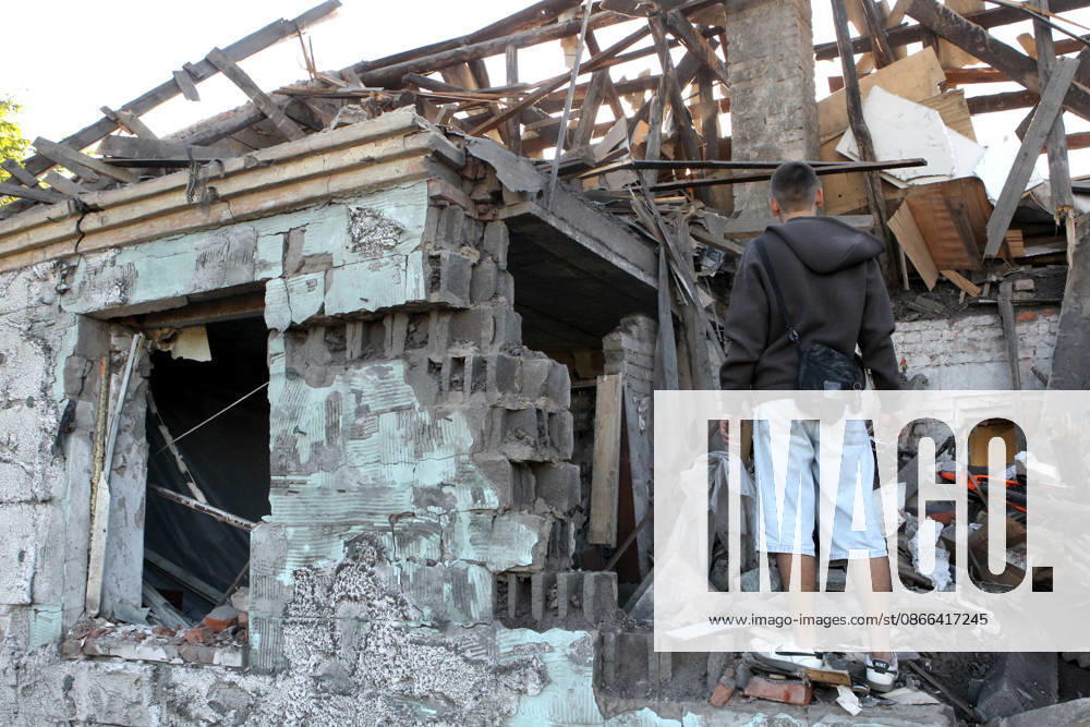 Aftermath of Russian drone attack in Dnipro A man examines a private house destroyed in a Russian drone attack in Dnipro, Ukraine, on September 9, 2026. On Wednesday night, September 9, Russian drones struck the eastern Ukrainian city. The attack caused fires at warehouses storing building materials and at a private house. Rescuers freed three people, including a 15-year-old boy, from the basement of the damaged home. A 51-year-old man and a 52-year-old woman were taken to hospital. Dnipro Ukraine