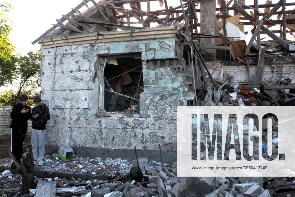 Aftermath of Russian drone attack in Dnipro Teenage boys inspect a private house destroyed in a Russian drone attack in Dnipro, Ukraine, on September 9, 2026. On Wednesday night, September 9, Russian drones struck the eastern Ukrainian city. The attack caused fires at warehouses storing building materials and at a private house. Rescuers freed three people, including a 15-year-old boy, from the basement of the damaged home. A 51-year-old man and a 52-year-old woman were taken to hospital. Dnipro Ukraine