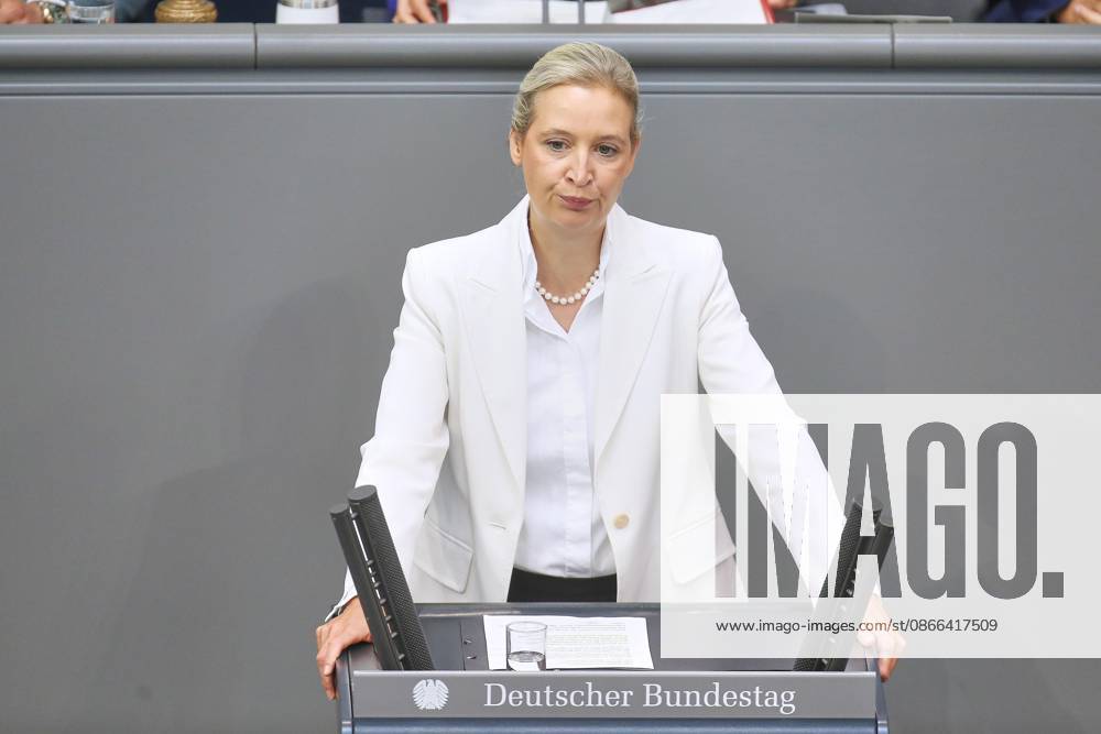 German Bundestag 92nd Session Budget Week Alice Weidel, AfD