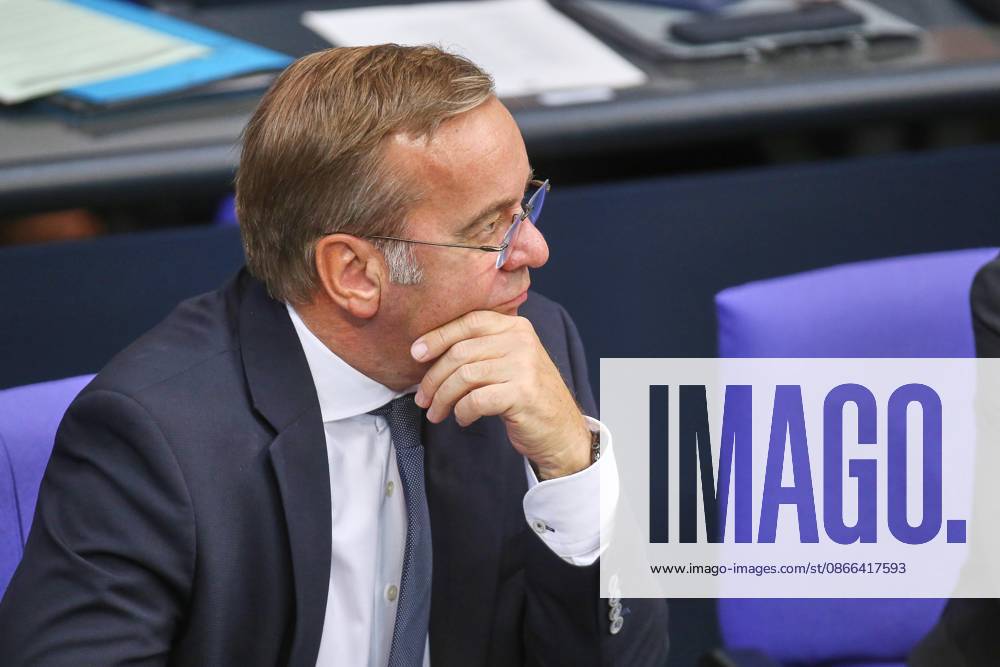 German Bundestag 92nd Session of the Bundestag Budget Week Federal Minister of Defense Boris Pistorius, SPD