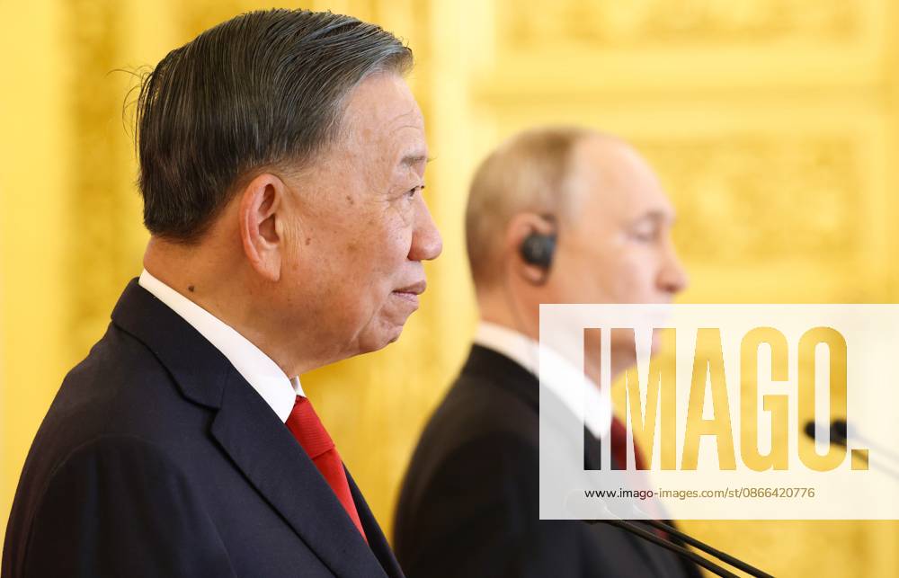 Russia Vietnam 9239585 09.09.2026 Vietnamese President To Lam and Russian President Vladimir Putin take part via videoconference in the opening of a laboratory for the study and prevention of infectious diseases at the Joint Russian-Vietnamese Tropical Research and Technology Centre in Hanoi during their meeting at the Kremlin in Moscow, Russia. Geodakyan Artem Sputnik Moscow Russia