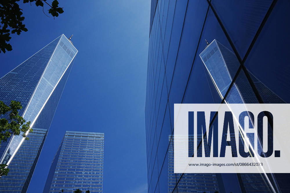 One World Trade Center is reflected ahead of the 25th anniversary of the attacks of September 11 at the 9 11 Memorial on September 9, 2026 in New York. New York USA - ZUMAb148 20260909_zap_b148_058