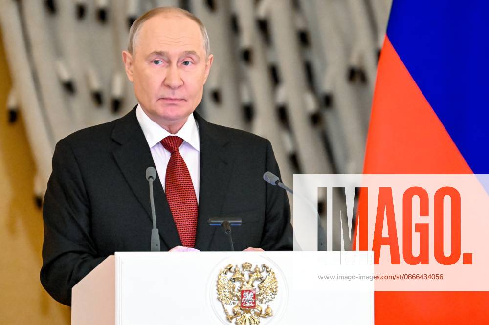 Russia Vietnam 9239765 09.09.2026 Russian President Vladimir Putin speaks during a ceremony to present Vietnamese President To Lam with the Tolstoy Peace Prize at the Kremlin in Moscow, Russia. Alexey Maishev Sputnik Moscow Russia