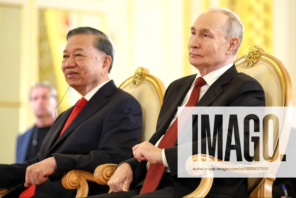 Russia Vietnam 9239824 09.09.2026 Vietnamese President To Lam and Russian President Vladimir Putin attend a ceremony to present To Lam with the Tolstoy Peace Prize at the Kremlin in Moscow, Russia. Alexander Kazakov Sputnik Moscow Russia