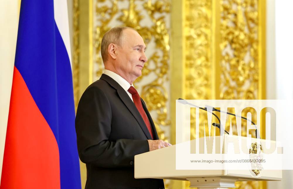 Russia Vietnam 9239832 09.09.2026 Russian President Vladimir Putin speaks during a ceremony to present Vietnamese President To Lam with the Tolstoy Peace Prize at the Kremlin in Moscow, Russia. Alexander Kazakov Sputnik Moscow Russia