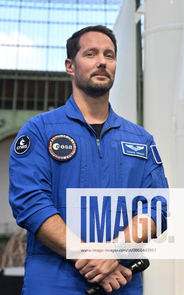 Thomas Pesquet, a French astronaut with the European Space Agency (ESA), and Emmanuel Macron, President of the French Republic, at the International Space Summit on September 10, 2026, at the Grand Palais in Paris, September 9, 2026. Nearly 1,100 companies from the space sector will also be present at the Grand Palais, demonstrating the exceptional mobilization of the global space ecosystem around this event, organized by France and Germany. The Summit will address all issues related to the development and innovation of the space sector through three key themes: 1) meeting the challenges of the global space economy through international cooperation; 2) advancing science, technology, and space exploration from an international perspective;