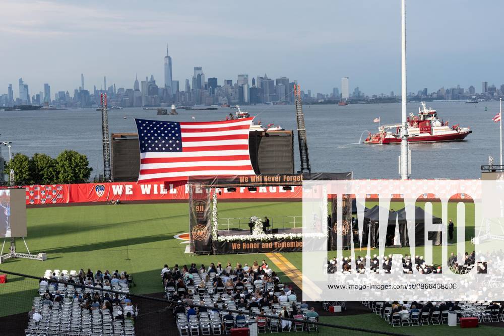 Atmosphere during memorial service to commemorate 25th anniversary of terrorist attack on World Trade Center in New York. Service was held at FerryHawks Stadium of Staten Island Borough, New York, NY on September 9, 2026. FDNY members, families of those how perished on that day and who died after of illnesses related to their work in the rescue and recovery efforts, members of fire departments from around the country as well as firefighters from Italy and France attended the service. Bronx USA - ZUMAr339 20260909_znp_r339_040