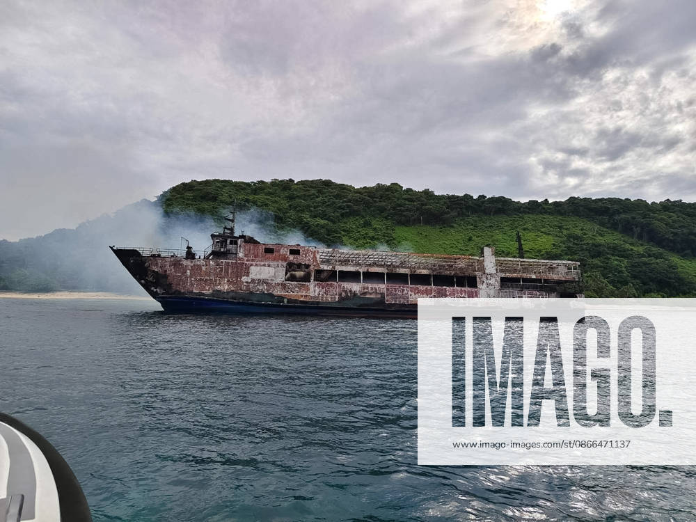 Philippine ferry catches fire, killing at least 5, leaving dozens missing PALAWAN, PHILIPPINES - SEPTEMBER 10: (---- - MANDATORY CREDIT - PHILIPPINE COAST GUARD HANDOUT - NO MARKETING, NO ADVERTISING CAMPAIGNS - DISTRIBUTED AS A SERVICE TO CLIENTS----) The ruins of the ferry MV June Aster are seen following a fire that broke out aboard the ferry, killing at least five people, in waters off Palawan, Philippines, on September 10, 2026. MV June Aster was reportedly carrying more than 100 passengers when the fire broke out aboard the ferry on Wednesday night. Five passengers have been confirmed dead, while more than 80 people remain missing. Search and rescue operations are underway. Philippine Coast Guard Handout Anadol
